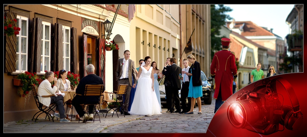 Fotografo Vlado Dobrovolskio darbų pavyzdys – vestuvių ir šeimos fotografija